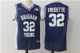 BYU Cougars #32 Jimmer Fredette Navy College Basketball Jersey,baseball caps,new era cap wholesale,wholesale hats